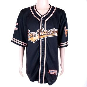 Colosseum Men Shirt Jersey Baseball San Francisco Button Size XXL
